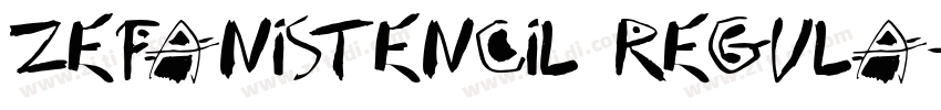 ZefaniStencil Regula字体转换